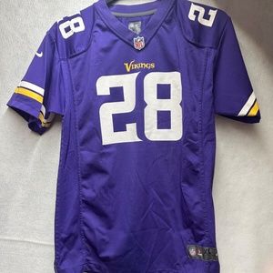 Minnesota Vikings Adrian Peterson NFL Team Apparel Youth XL 18/20 Purple Jersey